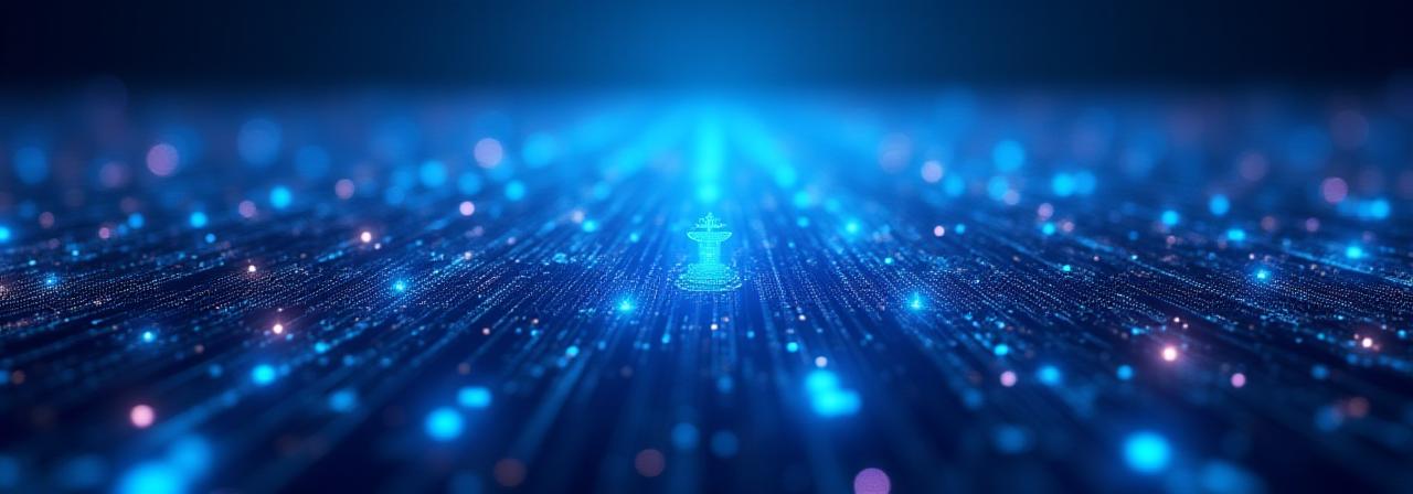 Abstract data visualization representing legal agreements and structured information